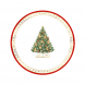 Piatti fondi Christmas Teddy - 8 pezzi, 24 cm