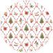 Piatti maxi Christmas Fantasy - 6 pezzi, 33 cm