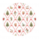Piatti piani Christmas Fantasy - 8 pezzi, 27 cm