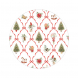 Piatti fondi Christmas Fantasy - 8 pezzi, 24 cm