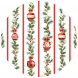 Piatti maxi Stripes and Christmas - 6 pezzi, 33 cm