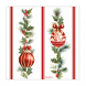 Tovaglioli 3 veli Stripes and Christmas - 16 pezzi, 33 x 33 cm