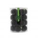 Tubo da 20 sfere in vetro nero opale da 6 cm