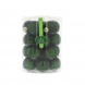 Tubo da 20 sfere in vetro verde Loden da 6 cm