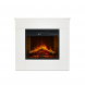 Camino elettrico Michelangelo legno bianco Divina Fire