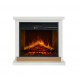 Camino elettrico Stoccolma legno bianco Divina Fire