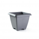 Vaso quadrato Terrae Maxi 43 grigio fumo