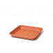 Sottovaso quadrato Omnia 30 color terracotta