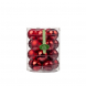 Sfere natalizie in vetro mix rosso tubo Inge 20 pz