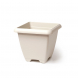 Vaso quadrato Terrae Maxi 43 bianco pietra