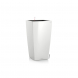 Vaso alto cubico premium bianco lechuza