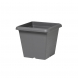 Vaso quadrato Terrae 35 grigio fumo