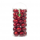 Palline rosse per albero in vetro Inge 48pz varie dimensioni