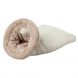 Cuccia sacco crema con pompon