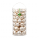 Sfere natalizie in vetro champagne tubo 48 pz Shop Viridea