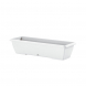 Fioriera Terrae 100 sottovaso integrato Plastecnic bianco pietra