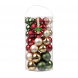 Palline per albero in vetro multicolor tubo 48 pz