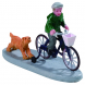 Divertimento in bici scenetta Lemax
