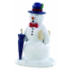 Pupazzo di neve con cappello decorazione Lemax